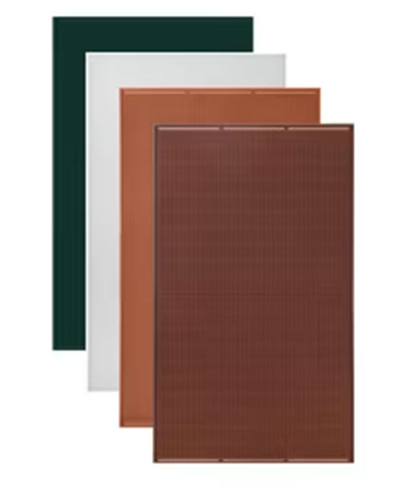 BISOL Green 410W Spectrum Solar Panel BISOL Spectrum Green 410W BDO zaļas krāsas arhitektūrai piemērots saules panelis