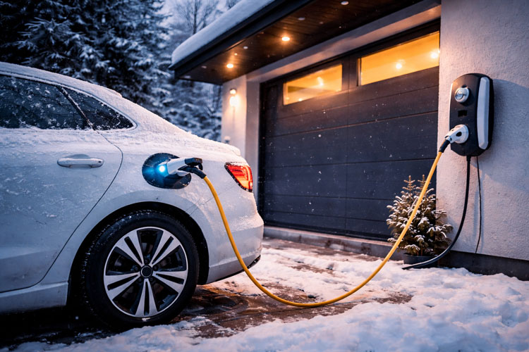 Elektroauto uzlādes izmaksas ziemā mājsaimniecībās