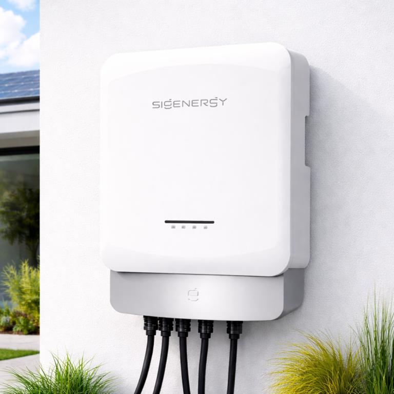 Sigenergy invertors mājas saules paneļu sistēmai ar modernu dizainu